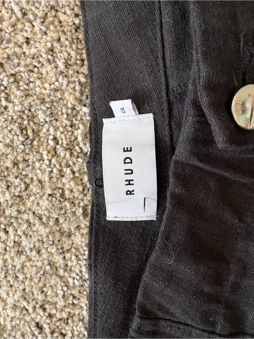 Rhude Black Cargo Pants